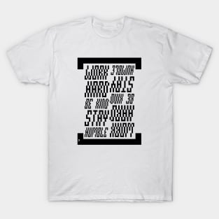 Work Hard Be Kind Stay Humble - Anti Depressive Pixel Mosaic T-Shirt